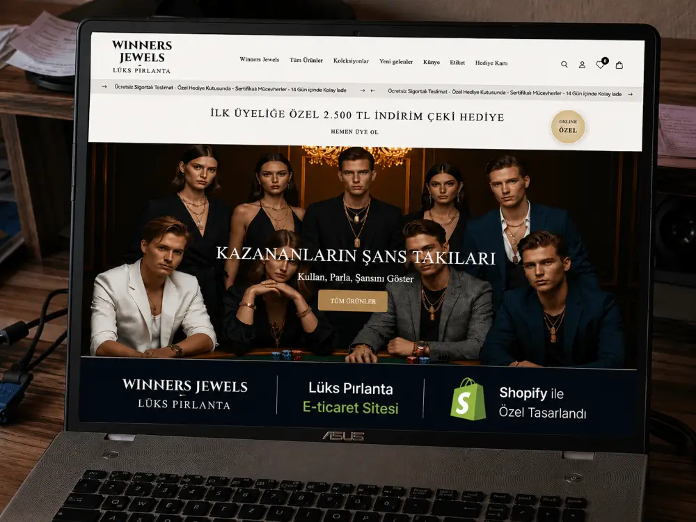 wineers jewels shopify kurulumu online pirlanta magazasis Shopify Shopify Development Partner Pratikis.com